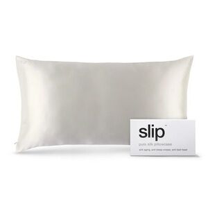 NIB Slip - King Sized Pure Silk Pillowcase - White